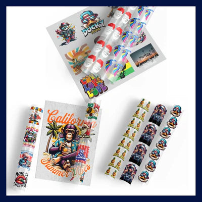 Upload Custom UV Stickers Gang Sheet